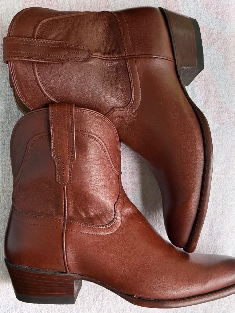 NWOT Tecovas “ The Penny”  Western Brown Leather Women's Bootie Size 11B